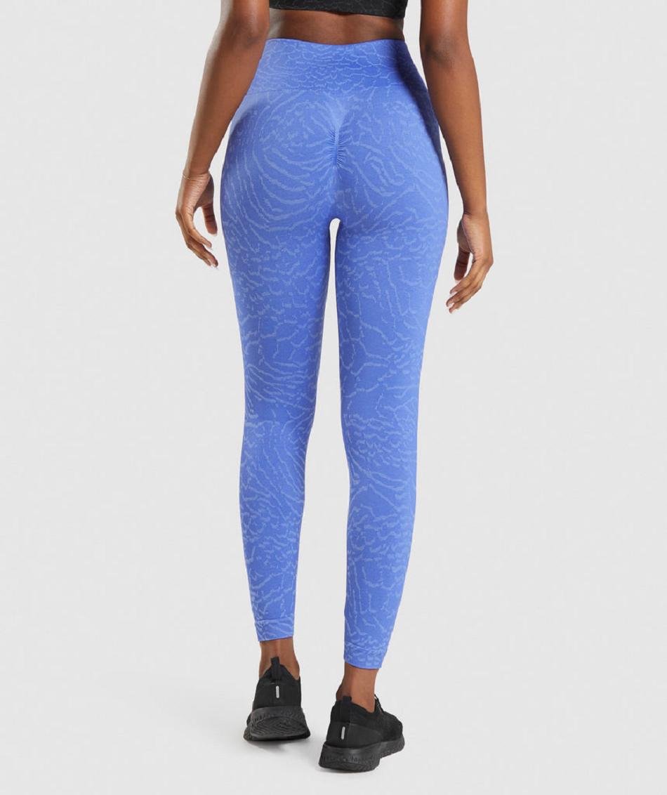 Gymshark Adapt Animal Seamless Ženske Tajice Plave | HR 3963NWY